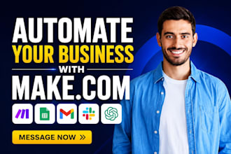 build make com automation, make scenario make com expert
