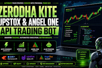 build zerodha kite, upstox and angel one API trading bot