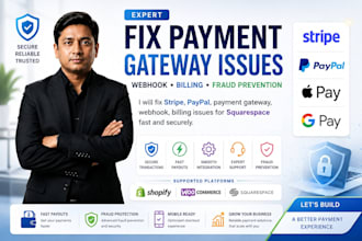 fix stripe, paypal, payment gateway, webhook, billing issues, for squarespace