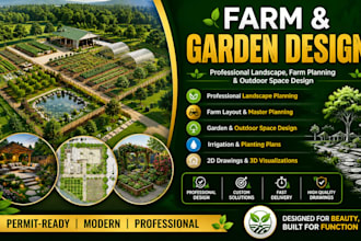 design professional farm, garden, landscape and outdoor space plans