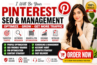 be your pinterest SEO expert and manager