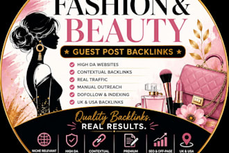 build premium fashion and beauty backlinks with fashion and beauty guest post