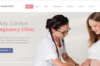build squarespace fertility clinic ivf reproductive healthcare specialist websit