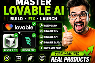 rescue fix lovable ai website lovable dev lovable app lovable saas mvp vibe code