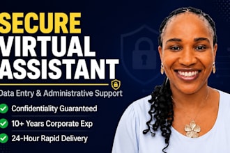 be your secure virtual assistant for confidential data entry