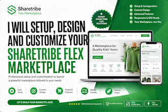 setup design and customize your sharetribe flex marketplace