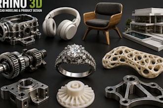 create prototype rhino 3d models for cad and 3d printing