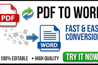 convert PDF to word file accurately