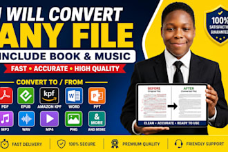 convert your children book PDF to epub amazon kpf, mp3, wav, mp4, png, word, PPT