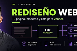rediseñaré y modernizaré tu página web para que venda más