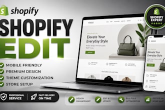 update edit manage and customize your shopify store