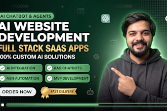 develop ai website, ai chatbot, ai agent and ai saas app