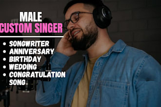 sing your custom birthday, anniversary, wedding, and congratulations song