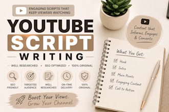 write engaging youtube scripts for ai and finance channels