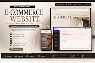 build a production ready ecommerce website with admin panel
