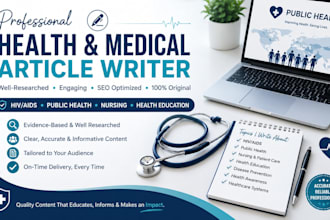 write professional health and medical articles
