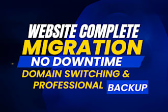 migrate website, transfer domain, fix migration issues, website customization