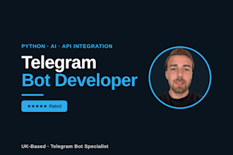 build a custom telegram bot with python, ai, and api integrations
