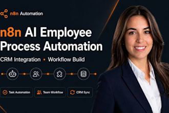 automate n8n ai employee business process automation CRM integration workflow