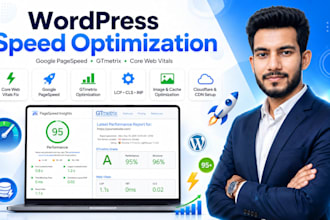 optimize wordpress speed, fix core web vitals issues and improve pagespeed score