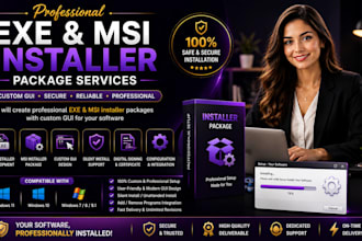create professional exe msi installer packages custom gui