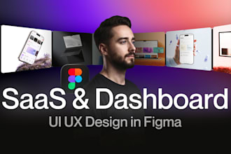 do UI UX design, web app design, and saas dashboard design in figma