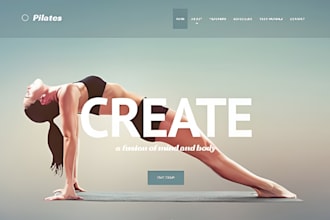 build squarespace yoga instructor website, yoga fitness pilates studio website