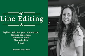 line edit your fiction manuscript