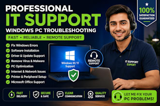 provide professional IT support and windows PC troubleshooting