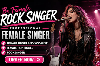 be female rock singer female singer and vocalist female pop singer rock singer