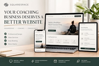 build a squarespace website for coaches and consultants