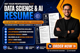 write data scientist resume, machine learning resume, ai resume, ats