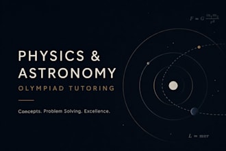 tutor you for physics and astronomy olympiads ioaa, ipho