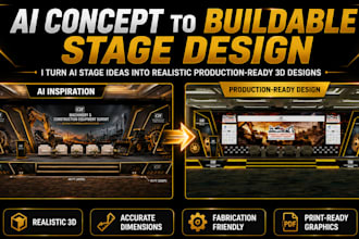 redesign your ai generated stage for real event production