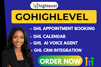 setup  ghl booking appointment, ghl calendar, ghl automation, chatbot