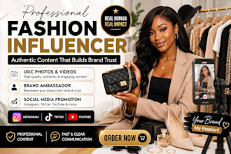 your fashion influencer, brand ambassador and ugc model
