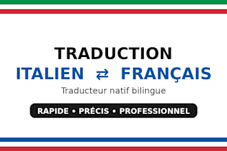 traduction professionnelle italienne et fr