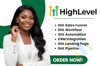 build gohighlevel website design landing page ghl sales funnel ghl automation