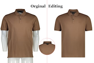 edit flat lay clothing images and ghost mannequin neck joint