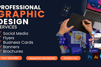 design social media graphics, ads and branding content