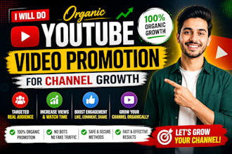do organic youtube video promotion for channel growth