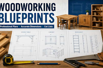 optimized woodworking blueprints for custom furniture and DIY project