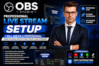 create a professional obs studio setup for your live stream