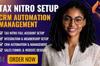 setup tax nitro canopy CRM with tax workflow automation full account setup