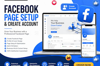 setup facebook page and create account