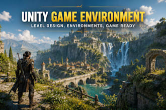 design your unity game environment, unity game level, level design, unity game