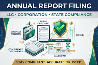 file your llc or corporation annual report and state business compliance filing