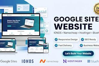 do google sites website, ionos website, namecheap, hostinger, bluehost website