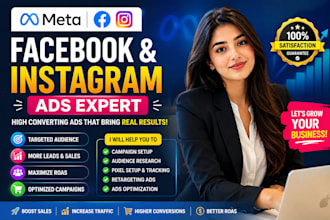 create high converting facebook and instagram ads as meta ads expert