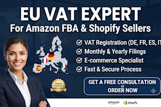 handle eu vat registration in spain, italy, germany for amazon and shopify